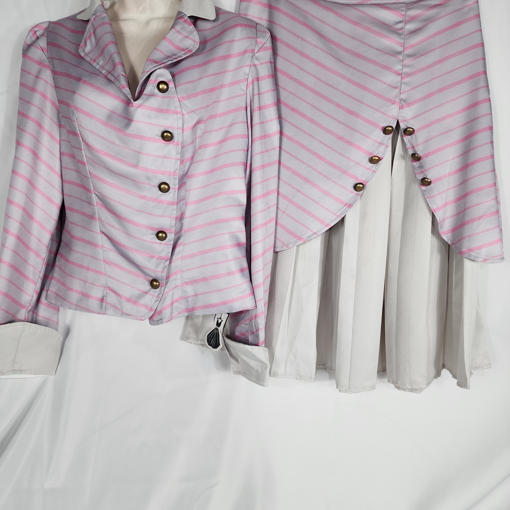 Striped Pink and White Women's Dress